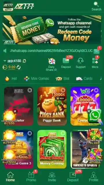 AZ777-Game-HomeScreen